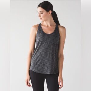 Lululemon Essential Tank, Heathered Black 
Size 10